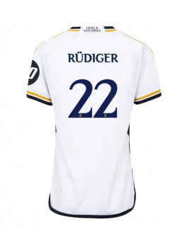 Real Madrid Antonio Rudiger #22 Heimtrikot für Frauen 2023-24 Kurzarm